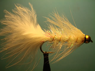 Kristal Bead Head White Woolly Bugger (4-10)